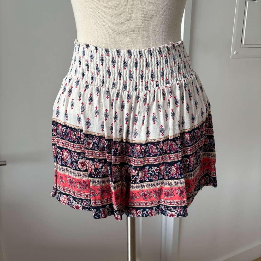BONGO Boho Flowy Soft Shorts sz M